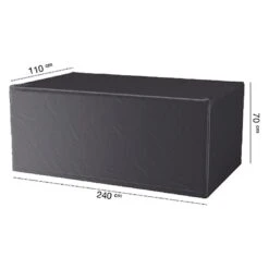 AeroCover Gartentisch Schutzhülle 240x110x70cm Polyester Uni Anthrazit