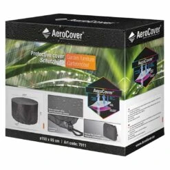 AeroCover Gartenmöbel-Set Schutzhülle Ø150x85cm Polyester Uni Anthrazit -Deutschland Wellness Gart Verkaufs-Shop aerocover schutzhulle fur sitzgruppen o150x85cm polyester anthrazit 1110299 3