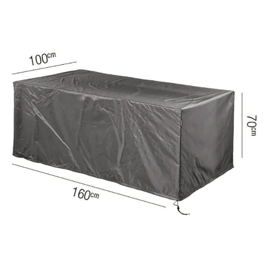 AeroCover Gartentisch Schutzhülle 160x100x70cm Polyester Uni Anthrazit 1 AeroCover Gartentisch Schutzhülle 160x100x70cm Polyester Uni Anthrazit