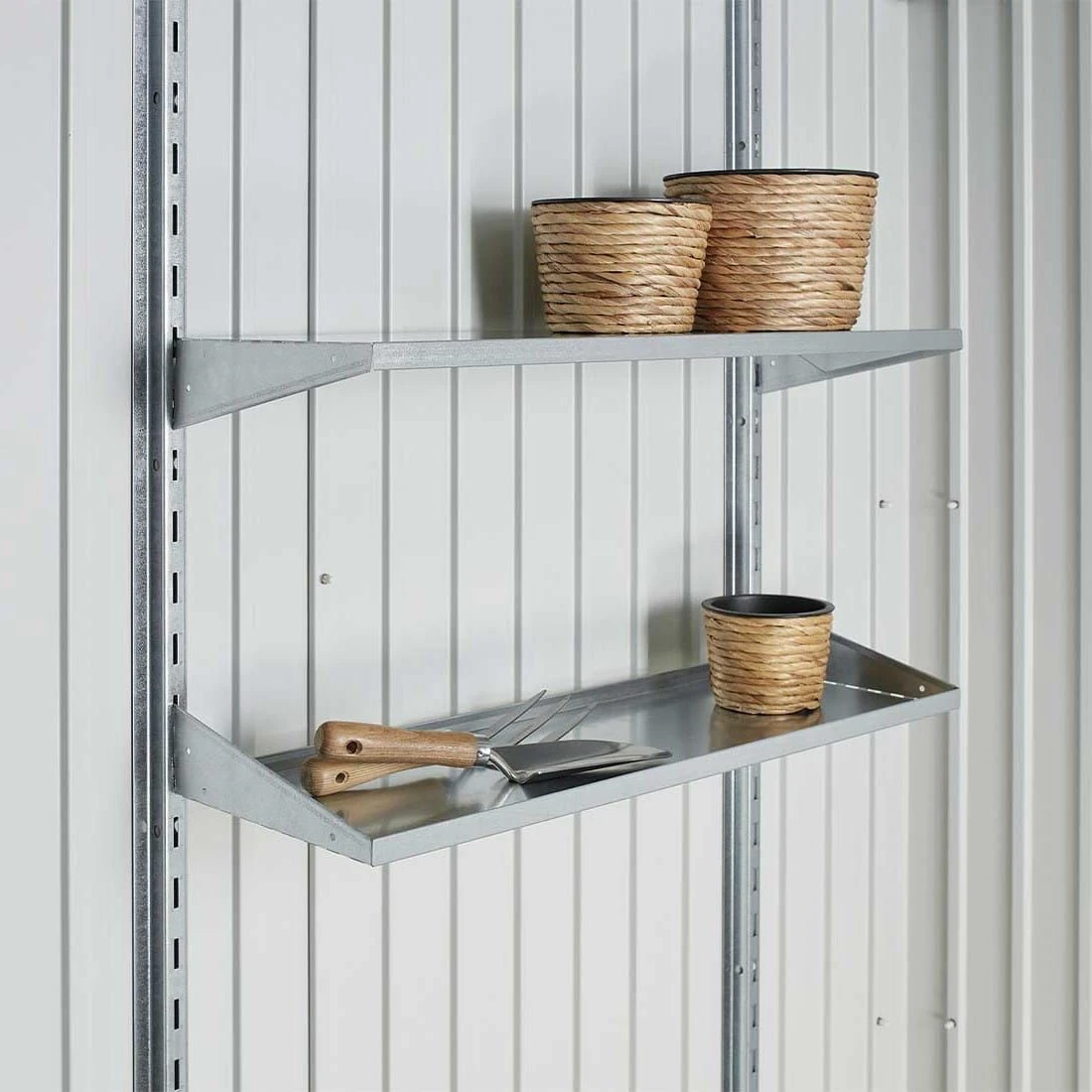 Biohort Europa/Geräteschrank Regalsteher 2 Stk 4x4x173 Cm 2 Biohort Europa/Geräteschrank Regalsteher 2 Stk 4x4x173 Cm – Bild 2