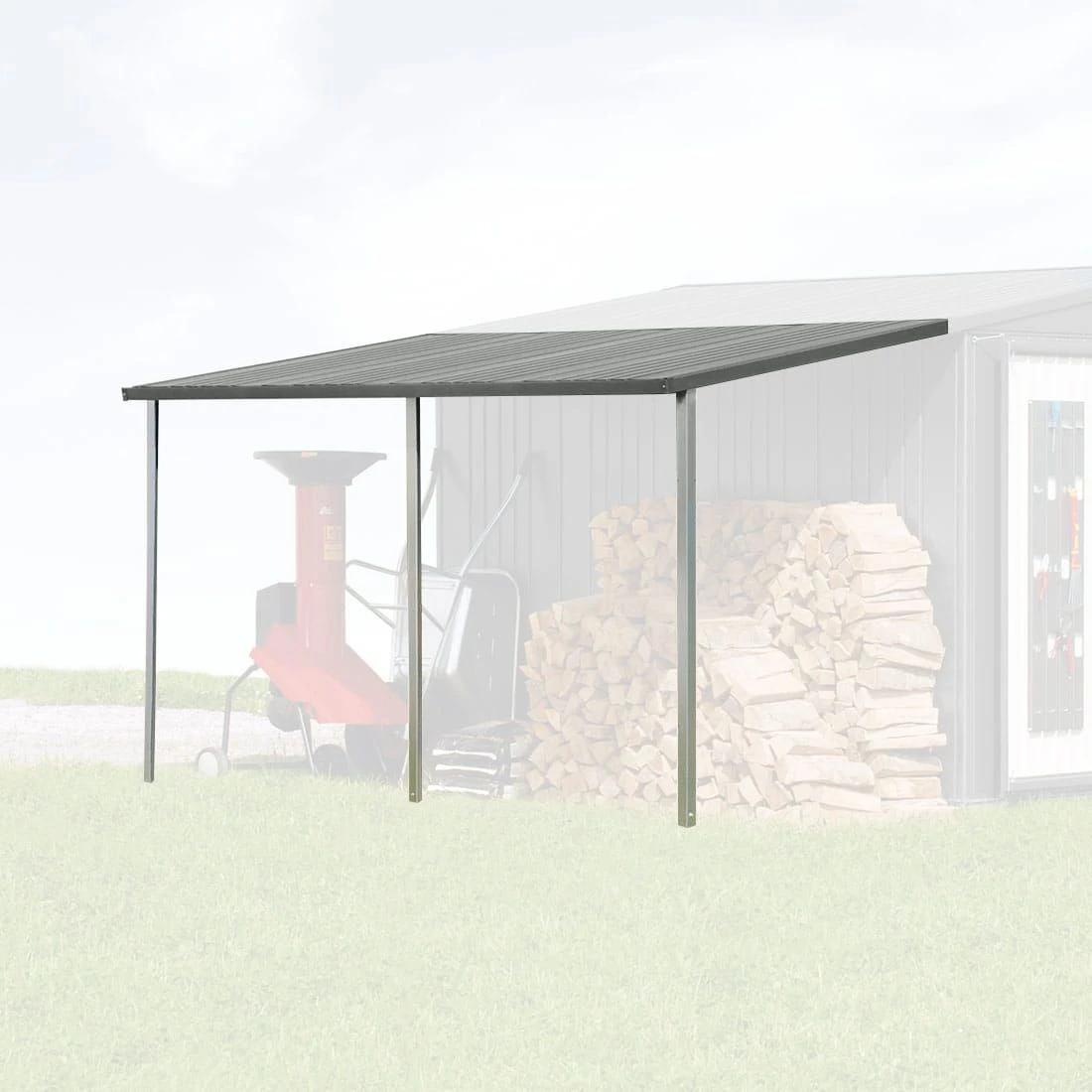 Biohort Europa Seitendach Dunkelgrau-Metallic 1 Biohort Europa Seitendach Dunkelgrau-Metallic