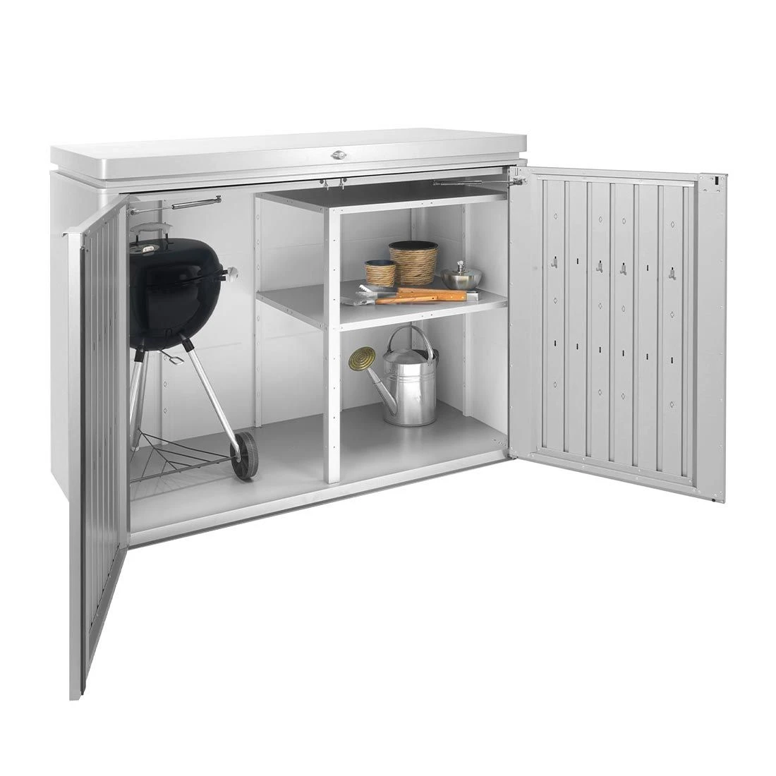 Biohort Highboard Zwischenboden Silber 2 Biohort Highboard Zwischenboden Silber – Bild 2