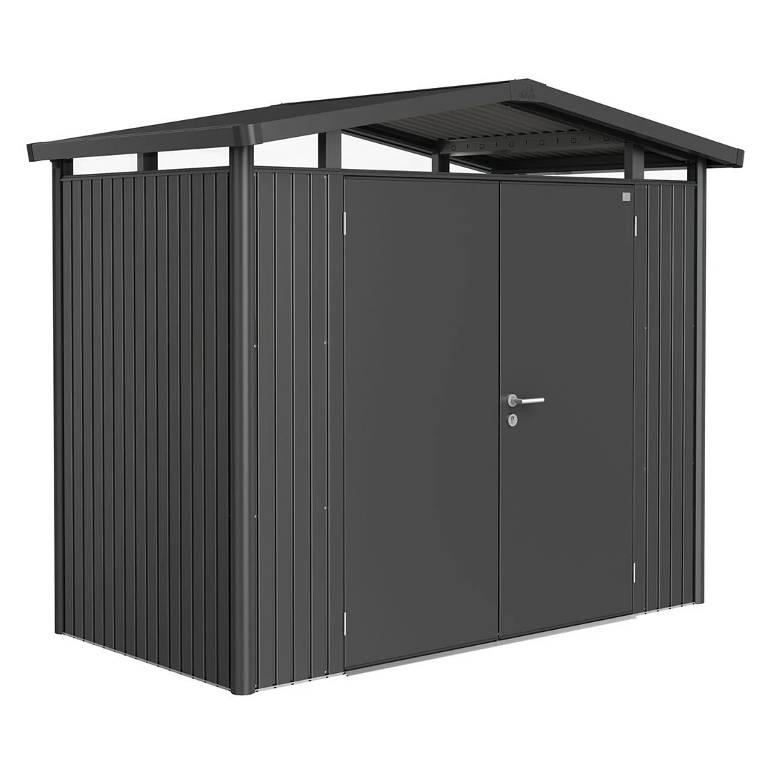 Biohort Panorama Gerätehaus P1 273x158x227cm Doppeltür Dunkelgrau-Metallic 1 Biohort Panorama Gerätehaus P1 273x158x227cm Doppeltür Dunkelgrau-Metallic