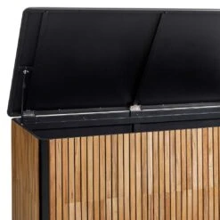 Cane-Line Combine Gartenbox Groß Teak/Aluminium Natur/Lava Grey -Deutschland Wellness Gart Verkaufs-Shop cane line combine kissentruhe gross teak aluminium 1463465 4