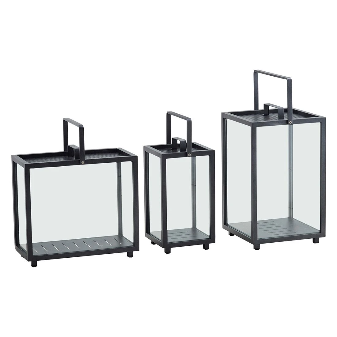 Cane-Line Lighthouse Laterne 23x23x42 Cm Aluminium Lava Grey 2 Cane-Line Lighthouse Laterne 23x23x42 Cm Aluminium Lava Grey – Bild 2