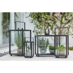 Cane-Line Lighthouse Laterne 33x33x54 Cm Aluminium Lava Grey -Deutschland Wellness Gart Verkaufs-Shop cane line lighthouse laterne 33x33x54cm aluminium 1463685 6