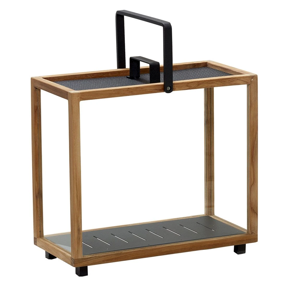 Cane-Line Lighthouse Laterne 46x23x42 Cm Rechteckig Teak/Aluminium Natur/Lava Grey 1 Cane-Line Lighthouse Laterne 46x23x42 Cm Rechteckig Teak/Aluminium Natur/Lava Grey