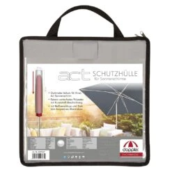 Doppler ACT Mittelstockschirm Schutzhülle Bis 310 Cm Hellgrau