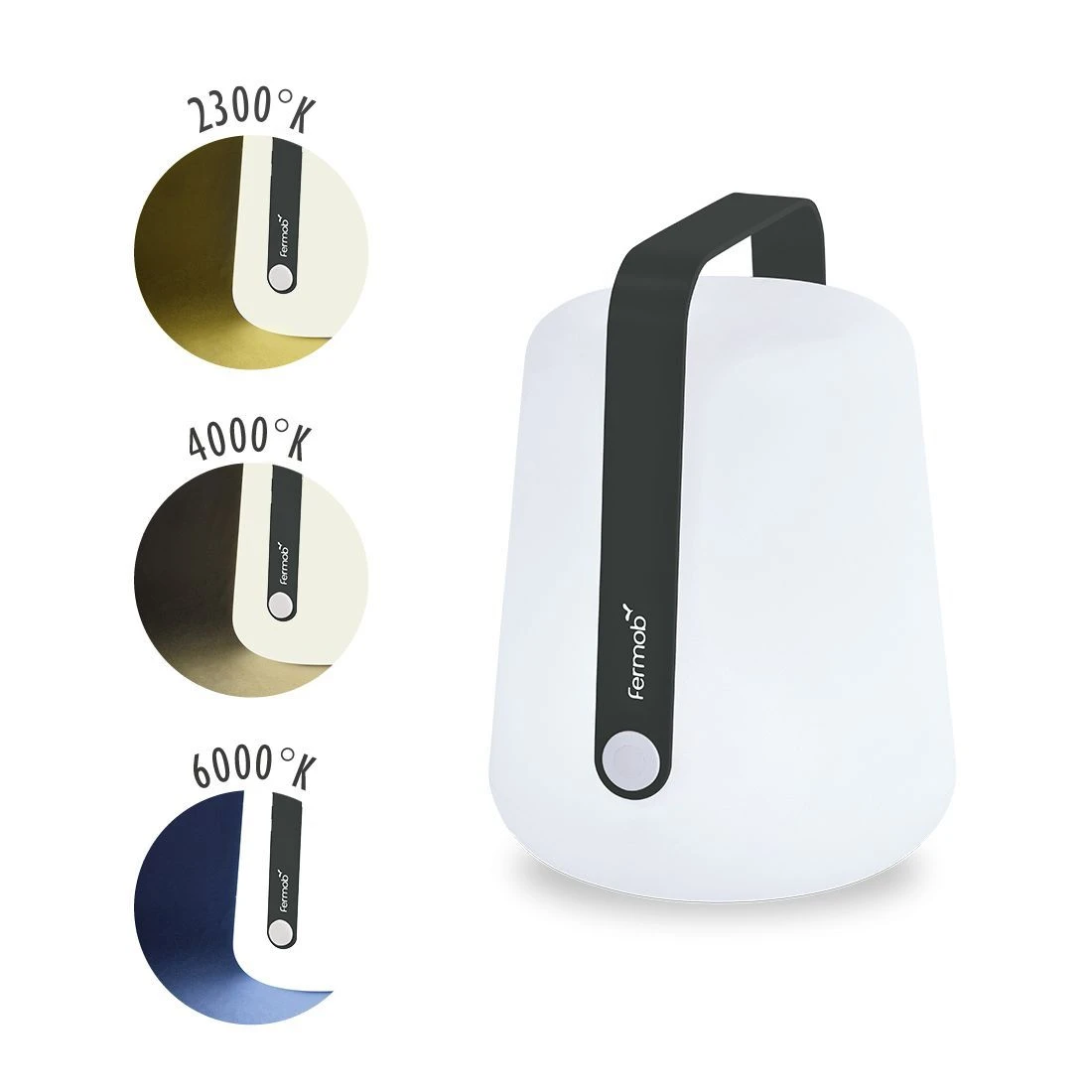 Fermob Balad Outdoor-Lampe 25cm Aluminium/Polyethylen Anthrazit 2 Fermob Balad Outdoor-Lampe 25cm Aluminium/Polyethylen Anthrazit – Bild 2