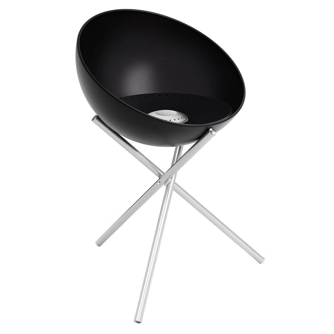 Höfats BOWL 57 Feuerschale Mit Dreibein Edelstahl/Stahl Silber/Schwarz 2 Höfats BOWL 57 Feuerschale Mit Dreibein Edelstahl/Stahl Silber/Schwarz – Bild 2