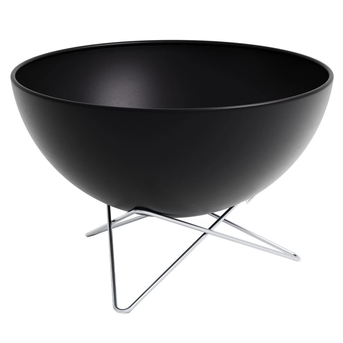 Höfats BOWL 57 Feuerschale Mit Sternfuß Edelstahl/Stahl Silber/Schwarz 1 Höfats BOWL 57 Feuerschale Mit Sternfuß Edelstahl/Stahl Silber/Schwarz