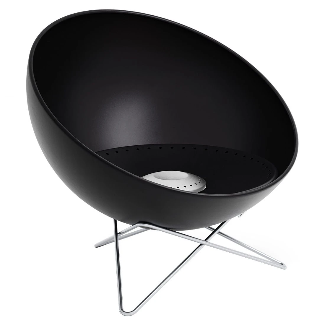 Höfats BOWL 57 Feuerschale Mit Sternfuß Edelstahl/Stahl Silber/Schwarz 2 Höfats BOWL 57 Feuerschale Mit Sternfuß Edelstahl/Stahl Silber/Schwarz – Bild 2