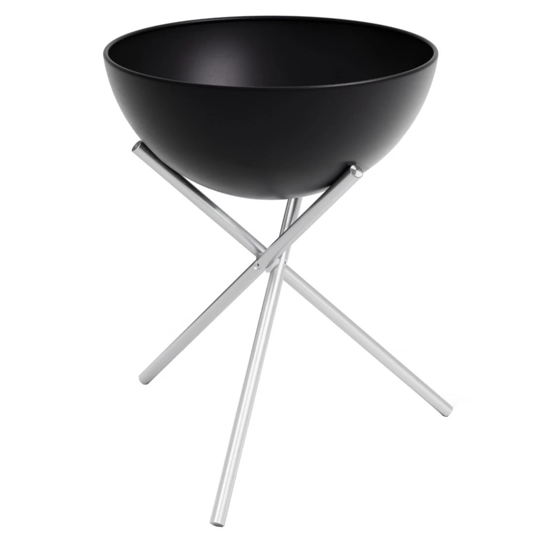 Höfats BOWL 70 Feuerschale Mit Dreibein Edelstahl/Stahl Silber/Schwarz 1 Höfats BOWL 70 Feuerschale Mit Dreibein Edelstahl/Stahl Silber/Schwarz