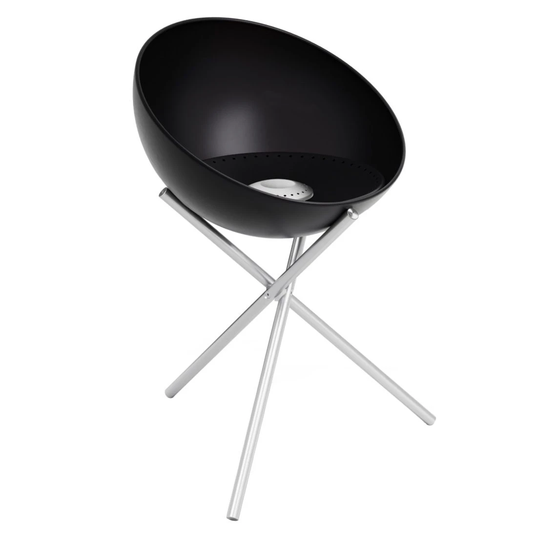 Höfats BOWL 70 Feuerschale Mit Dreibein Edelstahl/Stahl Silber/Schwarz 2 Höfats BOWL 70 Feuerschale Mit Dreibein Edelstahl/Stahl Silber/Schwarz – Bild 2