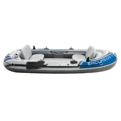 Intex Excursion 4 Schlauchboot Set Inkl. Paddel + Pumpe Grau/Blau -Deutschland Wellness Gart Verkaufs-Shop intex excursion 4 schlauchboot set inkl paddel pumpe 1422039 3