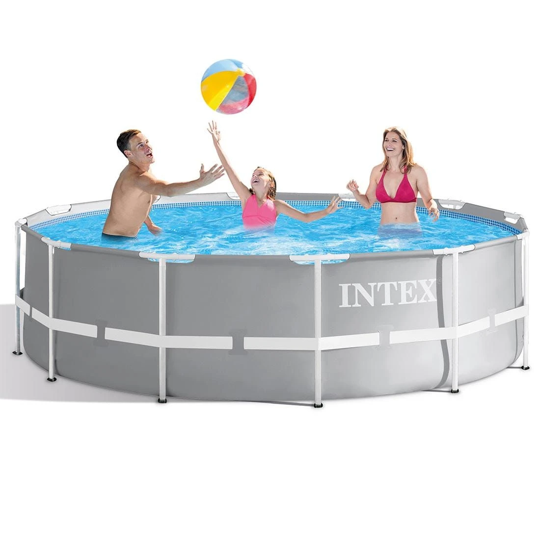 Intex Prism Frame Pool-Set Inkl. GS-Pumpe Ø366x99cm 1 Intex Prism Frame Pool-Set Inkl. GS-Pumpe Ø366x99cm