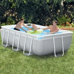 Intex PrismFrame Pool-Set 300x175x80 Cm Grau 11 Intex PrismFrame Pool-Set 300x175x80 Cm Grau -Deutschland Wellness Gart Verkaufs-Shop intex prismframe pool set 300x175x80 cm 1186804 2