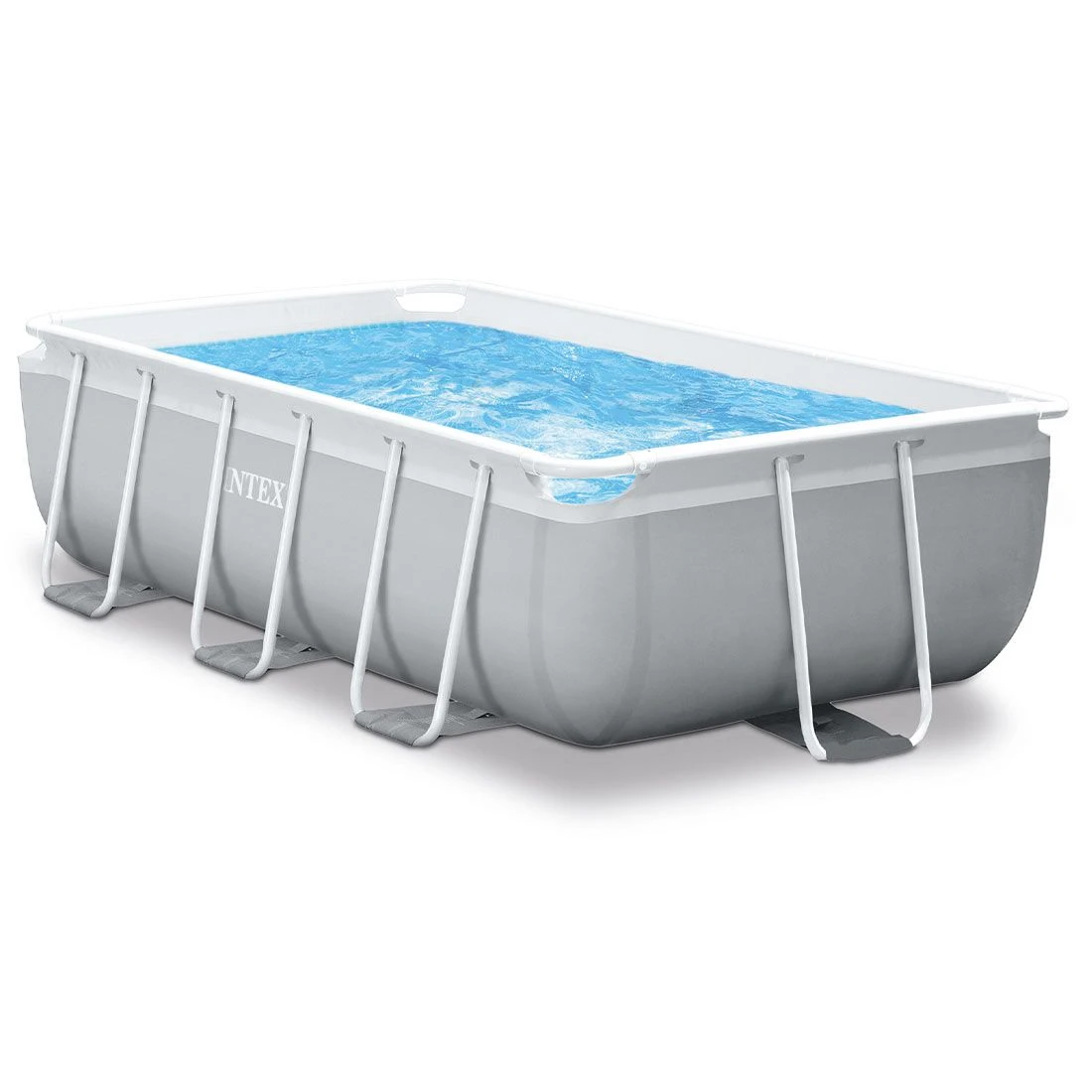 Intex PrismFrame Pool-Set 300x175x80 Cm Grau 6 Intex PrismFrame Pool-Set 300x175x80 Cm Grau – Bild 6