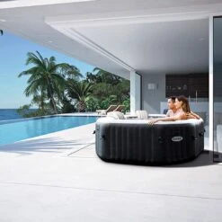 Intex PureSpa Jet + Bubble Deluxe Whirlpool 795 L Onyx Black -Deutschland Wellness Gart Verkaufs-Shop intex purespa jet bubble deluxe whirlpool 795 l onyx black 1187442 3