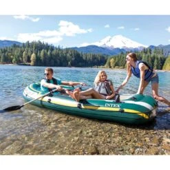 Intex Seahawk 3 Schlauchboot Set Inkl. Paddel + Pumpe Grün/Gelb/Grau -Deutschland Wellness Gart Verkaufs-Shop intex seahawk 3 schlauchboot set inkl paddel pumpe 1422050 4