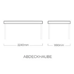 Kettler Gartentisch Schutzhülle 220x95cm Polyester Grau-Silber 9 Kettler Gartentisch Schutzhülle 220x95cm Polyester Grau-Silber -Deutschland Wellness Gart Verkaufs-Shop kettler abdeckhaube fur tischplatte 220x95 cm polyester grau silber 1270965 4