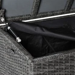 LC Garden Barcelona Gartenbox 152x68cm Aluminium/Geflecht Anthrazit/Grau Mix 8 LC Garden Barcelona Gartenbox 152x68cm Aluminium/Geflecht Anthrazit/Grau Mix -Deutschland Wellness Gart Verkaufs-Shop lc garden barcelona kissentruhe 152x68cm alu geflecht 1432830 4