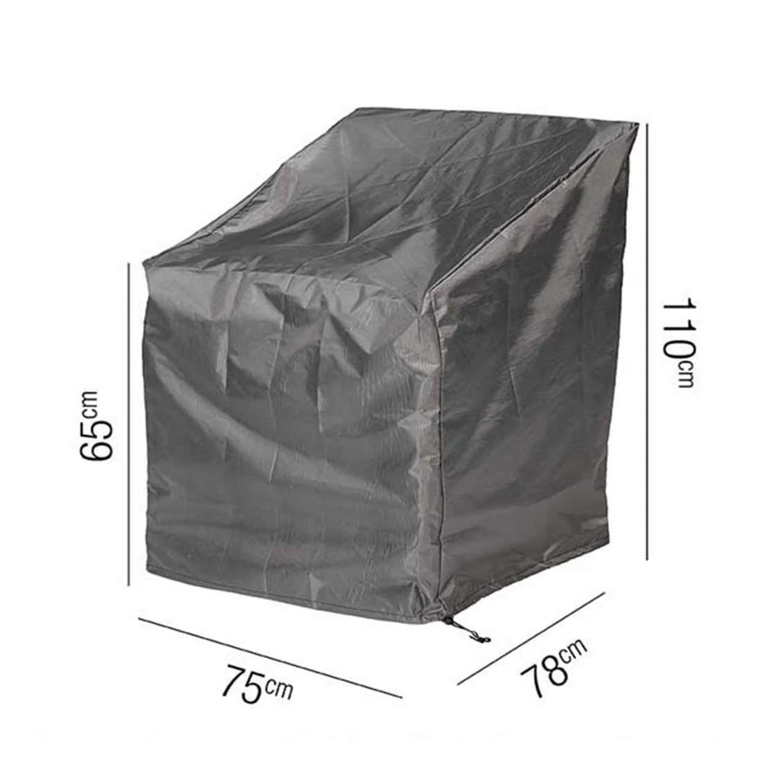 AeroCover Schutzhülle Für Loungesessel XL 75x78x65/110cm Polyester Uni Anthrazit 2 AeroCover Schutzhülle Für Loungesessel XL 75x78x65/110cm Polyester Uni Anthrazit – Bild 2