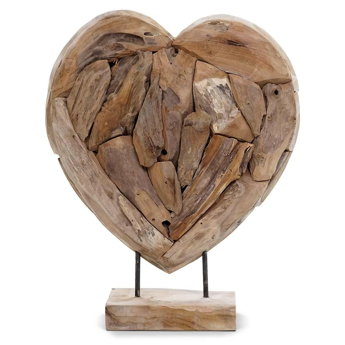 OUTLIV. Deko Herz 21x8x30cm Teak Wurzel Natur 1 OUTLIV. Deko Herz 21x8x30cm Teak Wurzel Natur