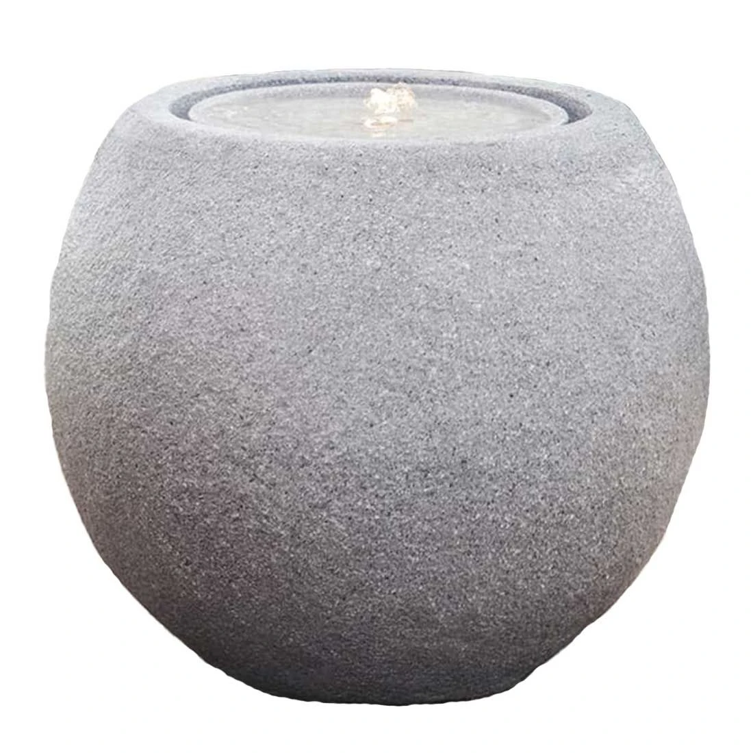 Heissner Ball LED Gartenbrunnen Polytstone Granit 1 Heissner Ball LED Gartenbrunnen Polytstone Granit
