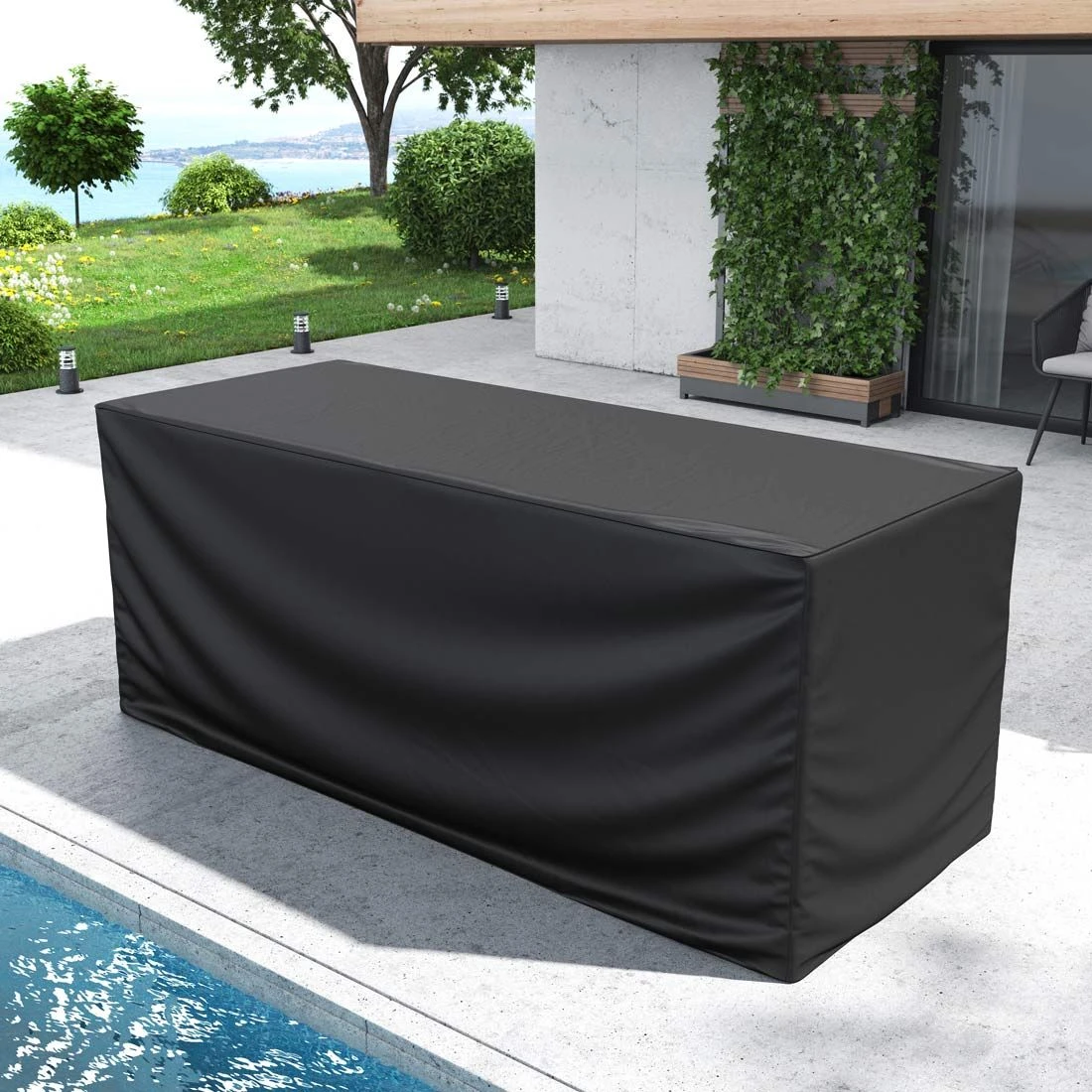 OUTLIV. Gartenmöbel-Set Schutzhülle 220x100x91cm Schwarz 2 OUTLIV. Gartenmöbel-Set Schutzhülle 220x100x91cm Schwarz – Bild 2