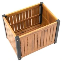 OUTLIV. Bern Gartenbox 60x45cm Stahl/Akazie Schwarz/Natur -Deutschland Wellness Gart Verkaufs-Shop outliv ko tao kissenbox 60x45cm akazie 1343092 5