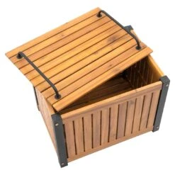 OUTLIV. Bern Gartenbox 60x45cm Stahl/Akazie Schwarz/Natur -Deutschland Wellness Gart Verkaufs-Shop outliv ko tao kissenbox 60x45cm akazie 1343092 6