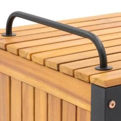 OUTLIV. Bern Gartenbox 60x45cm Stahl/Akazie Schwarz/Natur -Deutschland Wellness Gart Verkaufs-Shop outliv ko tao kissenbox 60x45cm akazie 1343092 7