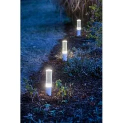 OUTLIV. Smart Light Starter-Set "3x Gartenleuchten Mit Dämmerungssensor" Silber/Schwarz -Deutschland Wellness Gart Verkaufs-Shop outliv starter set 3x gartenleuchten m dammerungss metall 1304009 7