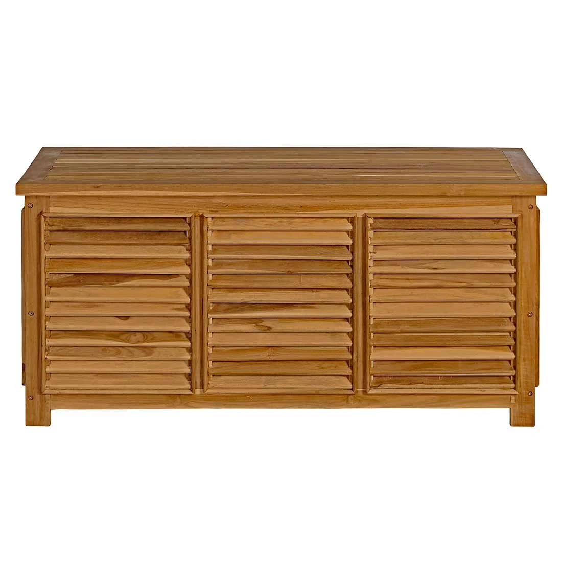 OUTLIV. Ventara Gartenbox 128x52x62cm Teak Natur 2 OUTLIV. Ventara Gartenbox 128x52x62cm Teak Natur – Bild 2