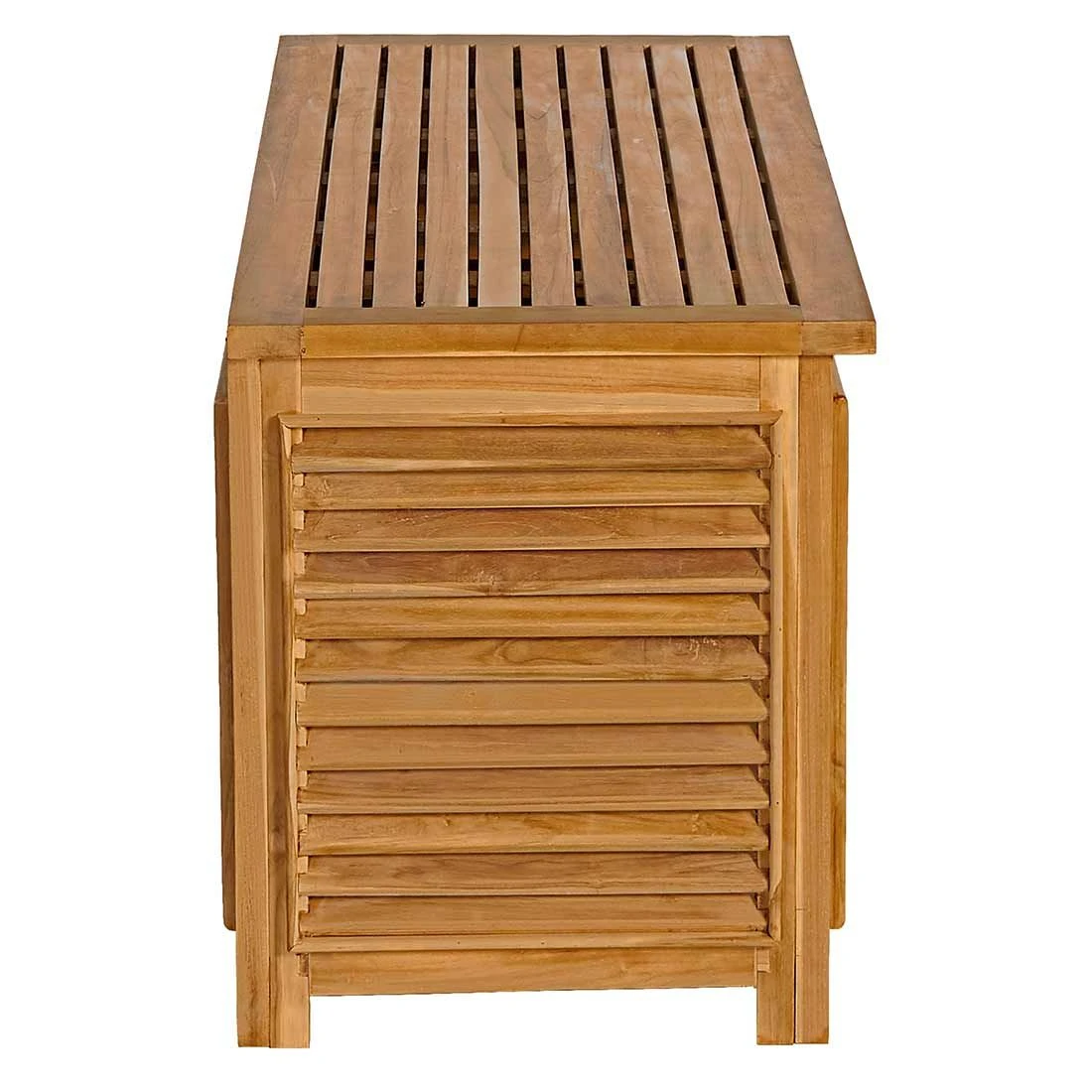 OUTLIV. Ventara Gartenbox 128x52x62cm Teak Natur 3 OUTLIV. Ventara Gartenbox 128x52x62cm Teak Natur – Bild 3