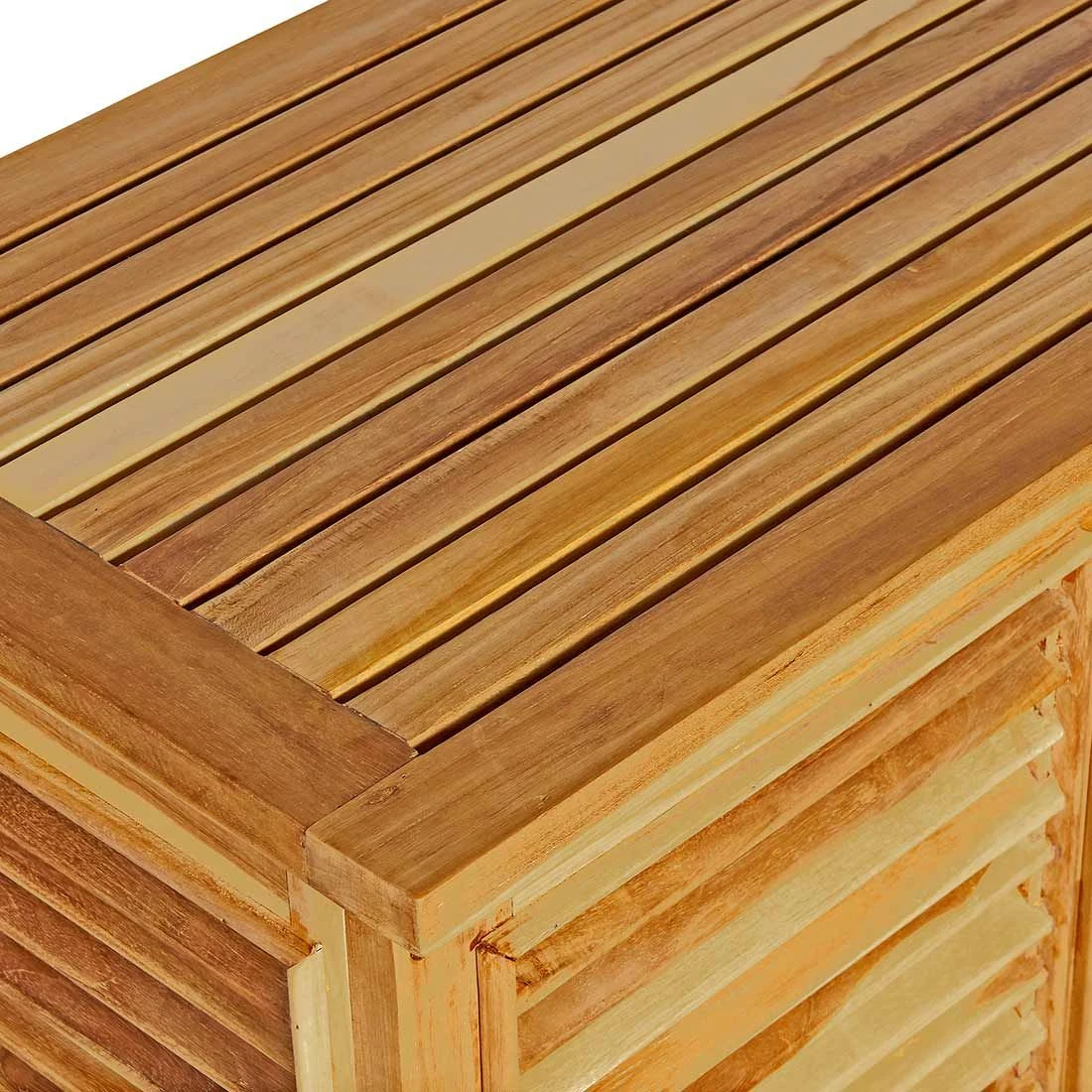 OUTLIV. Ventara Gartenbox 128x52x62cm Teak Natur 7 OUTLIV. Ventara Gartenbox 128x52x62cm Teak Natur – Bild 7