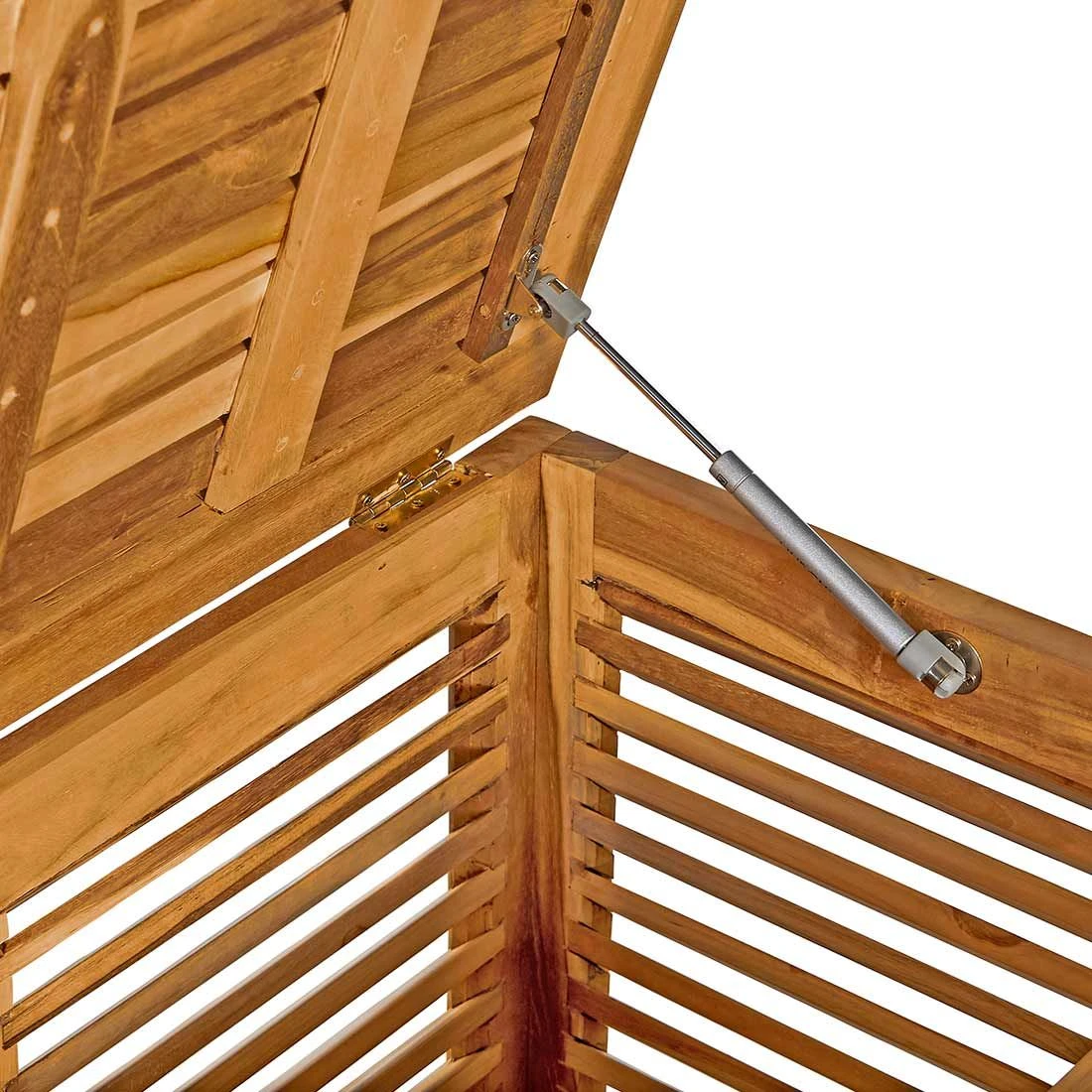 OUTLIV. Ventara Gartenbox 128x52x62cm Teak Natur 8 OUTLIV. Ventara Gartenbox 128x52x62cm Teak Natur – Bild 8