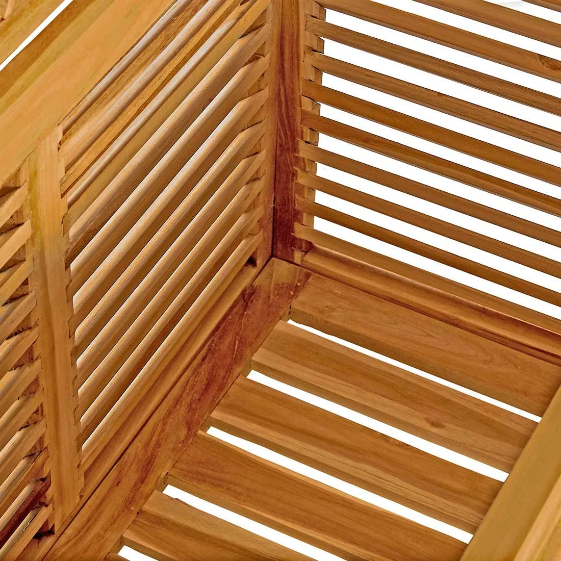 OUTLIV. Ventara Gartenbox 128x52x62cm Teak Natur 9 OUTLIV. Ventara Gartenbox 128x52x62cm Teak Natur – Bild 9