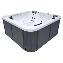 PLANET SPA Biskaya Domenico Whirlpool 216x216cm Dark Grey/Silber Marble
