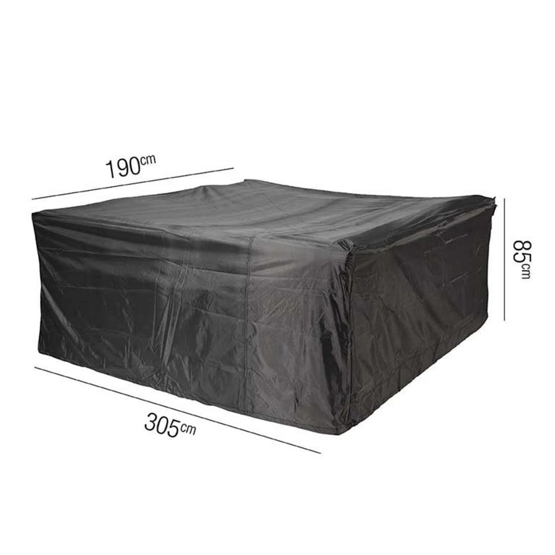 AeroCover Gartenmöbel-Set Schutzhülle 305x190x85cm Polyester Uni Anthrazit 2 AeroCover Gartenmöbel-Set Schutzhülle 305x190x85cm Polyester Uni Anthrazit – Bild 2