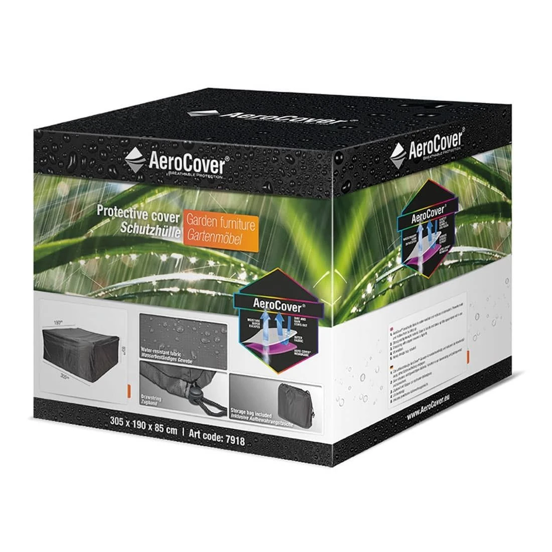 AeroCover Gartenmöbel-Set Schutzhülle 305x190x85cm Polyester Uni Anthrazit 7 AeroCover Gartenmöbel-Set Schutzhülle 305x190x85cm Polyester Uni Anthrazit – Bild 7