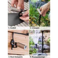 OUTLIV. Smart Light Spot Metall Silber/Schwarz -Deutschland Wellness Gart Verkaufs-Shop smart light silber schwarz 1301919 5