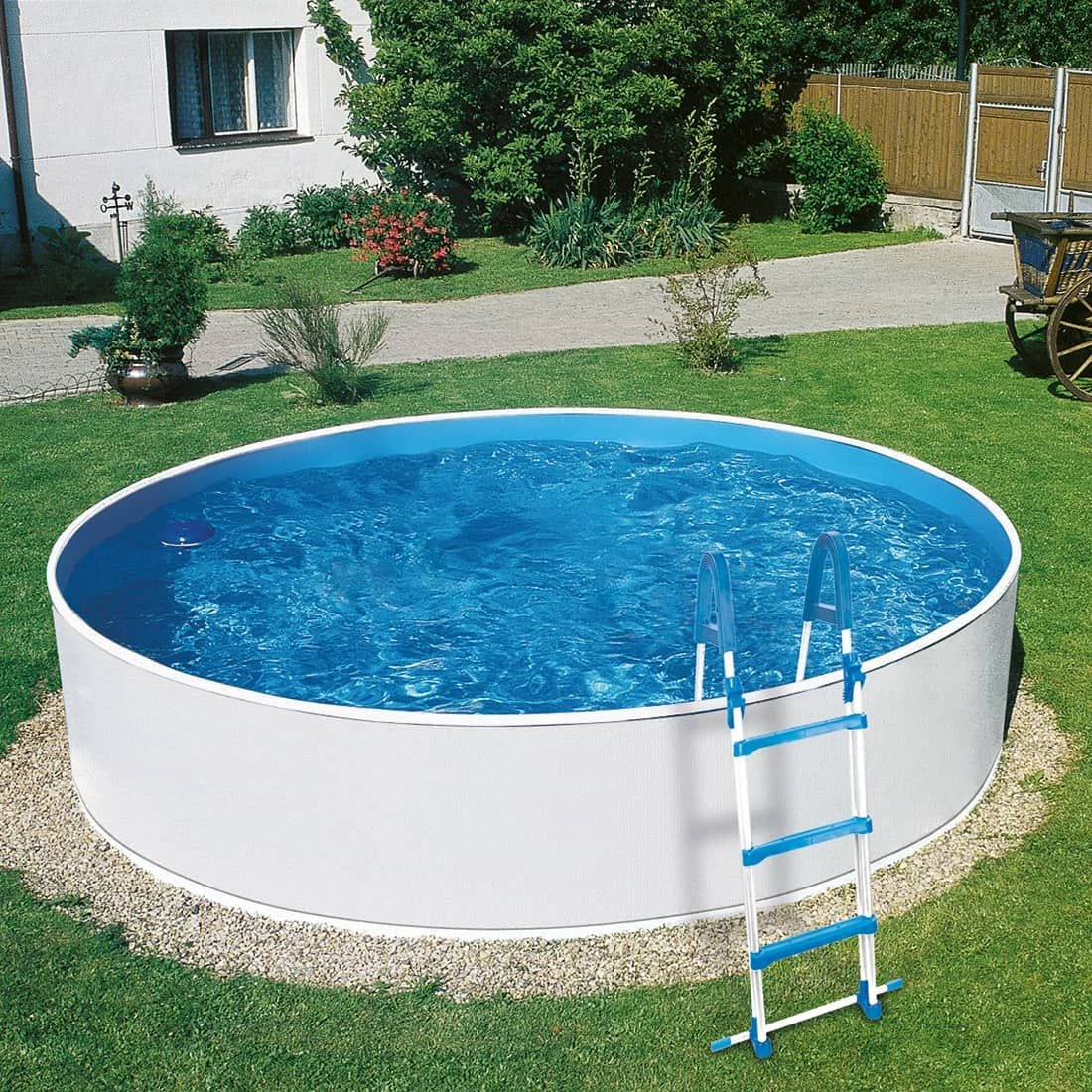 Summer Fun Corsika Stahlwandbecken Ø240x90 Cm / Skimmerfilter Weiß – Bild 2