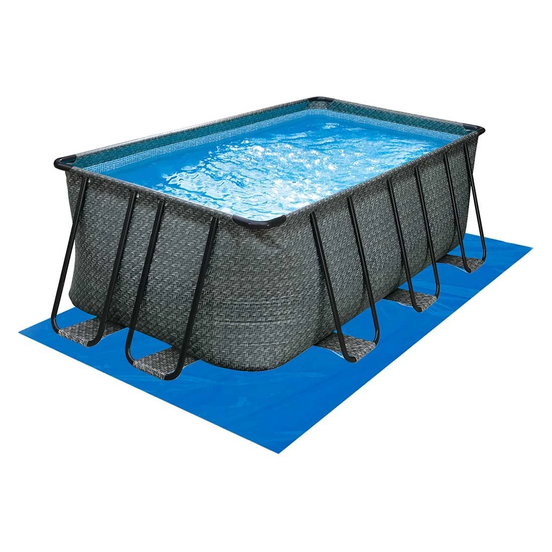 Summer Fun Elite Frame Pool Set 549x274x132cm Grau 1 Summer Fun Elite Frame Pool Set 549x274x132cm Grau