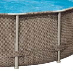 Summer Fun Frame Pool Set Ø427x107cm Rattan Braun -Deutschland Wellness Gart Verkaufs-Shop summer fun frame pool set durchm427x107cm 1419696 4