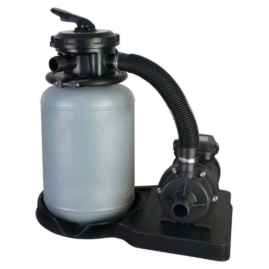 Summer Fun Rundbecken-Set 450x120cm 6-teilig Anthrazit 4 Summer Fun Rundbecken-Set 450x120cm 6-teilig Anthrazit – Bild 4