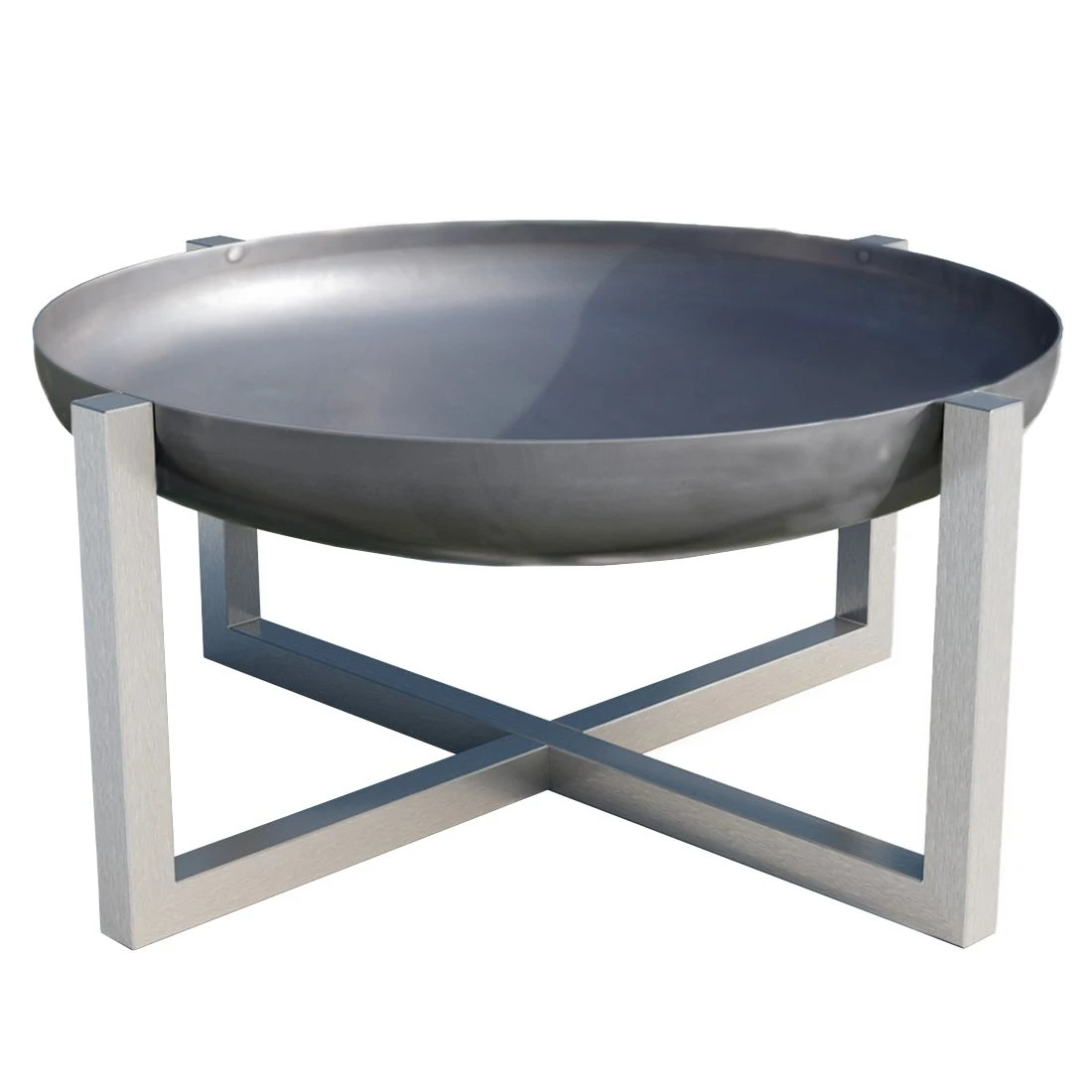 SvenskaV Cross Super XXL Feuerschale Ø79cm Edelstahl Schwarz 1 SvenskaV Cross Super XXL Feuerschale Ø79cm Edelstahl Schwarz