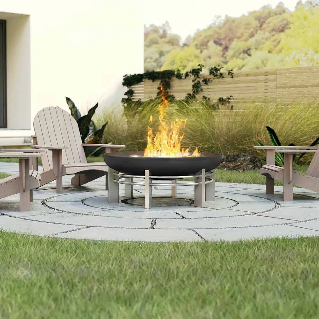 SvenskaV Jura Super XXL Feuerschale Ø79cm Rohstahl Schwarz 4 SvenskaV Jura Super XXL Feuerschale Ø79cm Rohstahl Schwarz – Bild 4