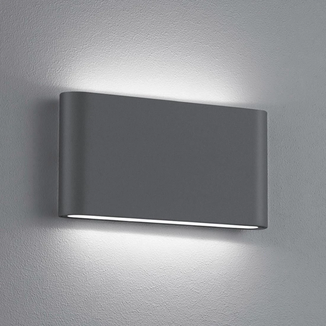 Trio Leuchten Thames II Außenwandbeleuchtung Aluminium/Glas Anthrazit 2 Trio Leuchten Thames II Außenwandbeleuchtung Aluminium/Glas Anthrazit – Bild 2